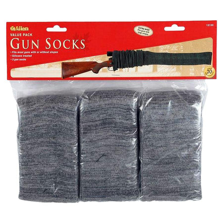 Allen Knit Silicone-Treated Rifle and Shotgun Sock 52in Gray 3 Pack