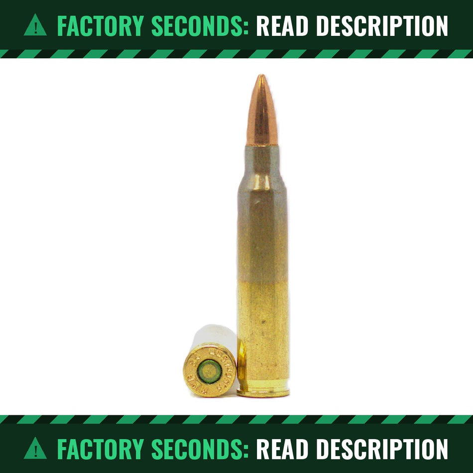 Aguila 5.56x45mm M193 55gr FMJ 3164fps – Factory Seconds Read Description