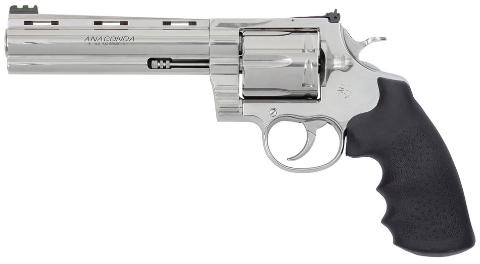 Colt Anaconda Target ANACONDASP6RFT .44 Mag 6-Round 6" Stainless Revolver with Rubber Grip