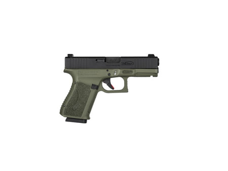 TriStar 85776 Apoc 9mm Luger 15+1 4.02" Black Steel Barrel, Black Cerakote Serrated Steel Slide, Multicam Cerakote Polymer Frame w/Accessory Rail, Textured Grip