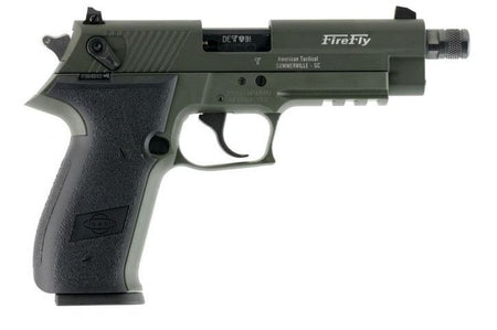 GSG FireFly .22 LR Pistol, 13+1, 4.90" Threaded Barrel, Green Aluminum Frame
