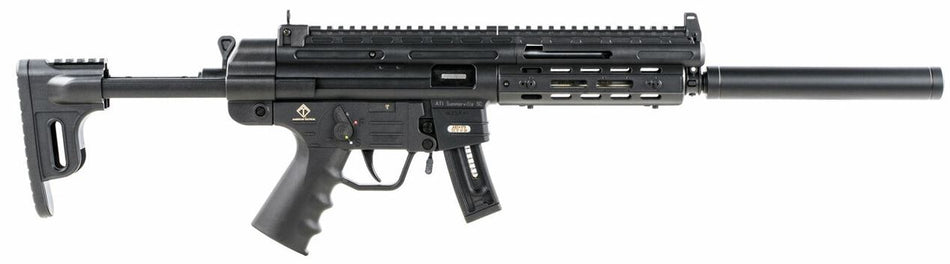 GSG-16 Full-Size .22 LR 10+1 16.25" Black Rifle with Collapsible Storage Compartment Stock