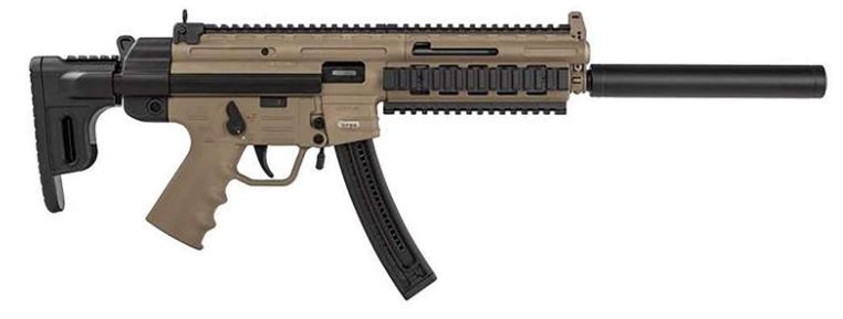 GSG-16 Carbine .22 LR 10+1 16.25" Flat Dark Earth Rifle with Collapsible Storage Stock
