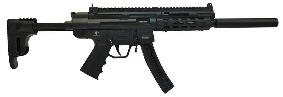 GSG-16 Full-Size .22 LR 22+1 16.25" Rifle with M-LOK/Picatinny Handguard and Collapsible Storage Stock
