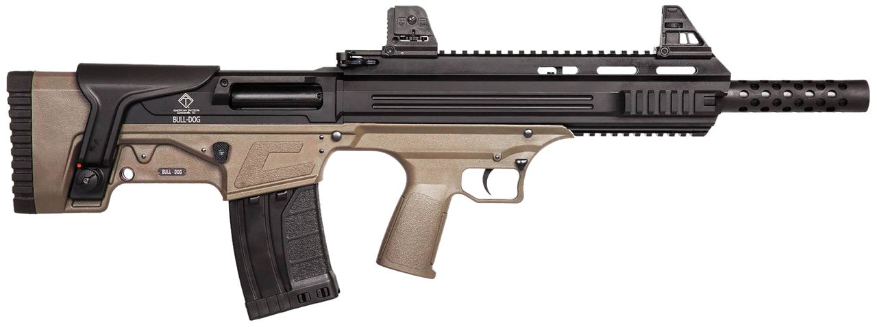 ATI ATIG410BDT Bulldog 410 Gauge Semi-Auto 3" 5+1 16" Tan Aluminum Receiver/Fixed Synthetic Stock