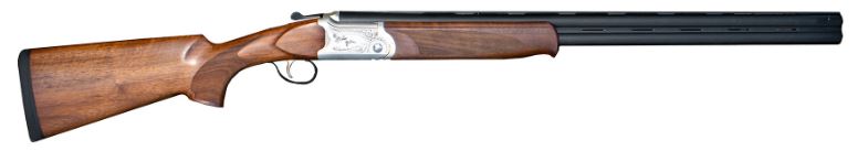ATI GKOF28SV Cavalry SX 28 Gauge O/U Shotgun, 26" Blued Barrel, 3" Chamber, Silver Engraved Receiver, Turkish Walnut Stock, 5 Chokes