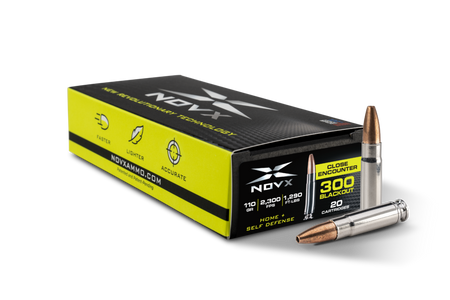NovX .300 AAC Blackout Rifle Ammo Close Encounter Fragmenting Copper Hollow Point CSHP 110 grain 