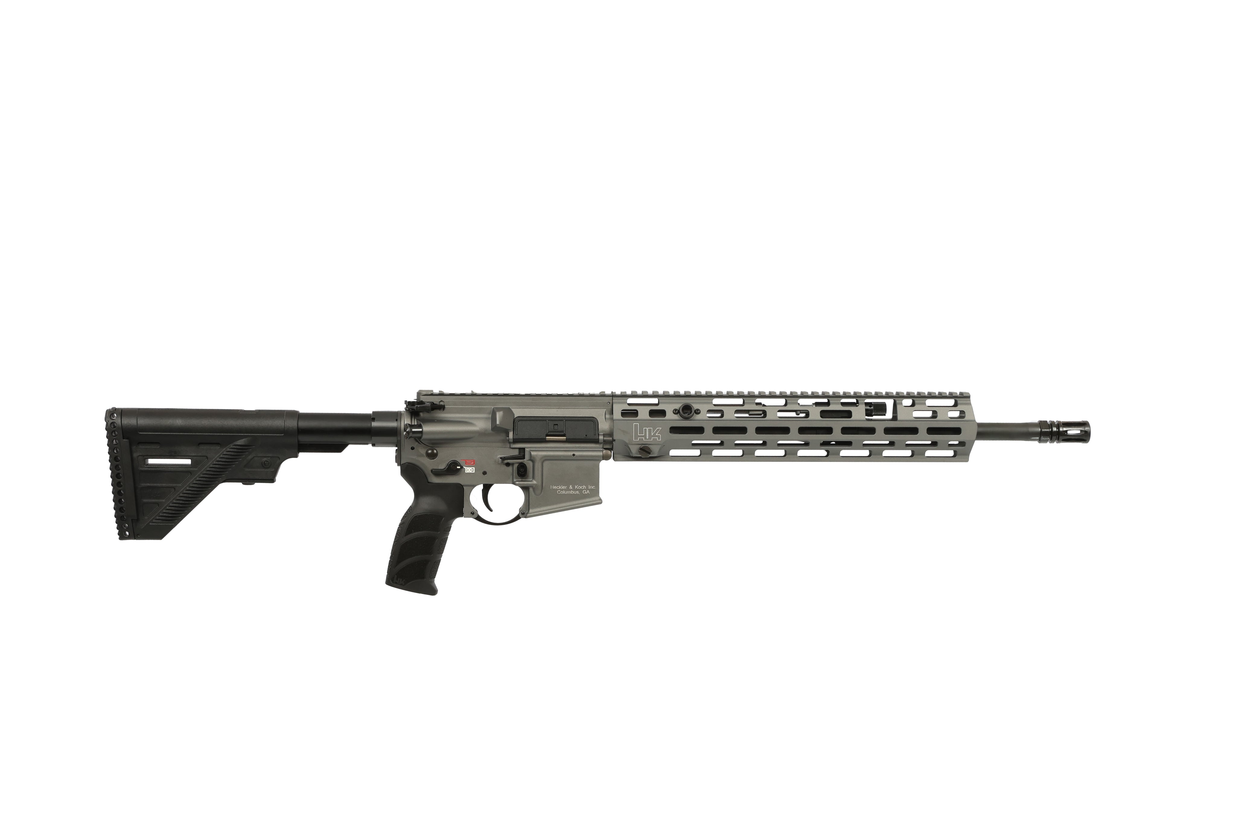 HK MR556 A4 5.56x45mm Rifle, 16.5" Barrel, 30+1 Capacity, Gray Finish