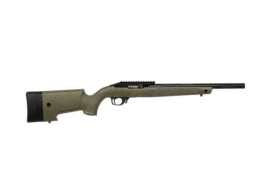 Bergara BXR .22 LR Semi-Auto Rifle, 16.5" Fluted Chromoly Barrel, Green Speckled Stock (10+1)