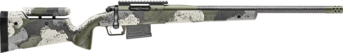 Springfield Armory BAW92265CMCFGA 2020 WayPoint 6.5 Creedmoor 5+1 22" CF Evergreen Camo Hybrid Profile w/Adj Cheek Comb & M-LOK Stock Mil-Spec Green Cerakote Right Hand