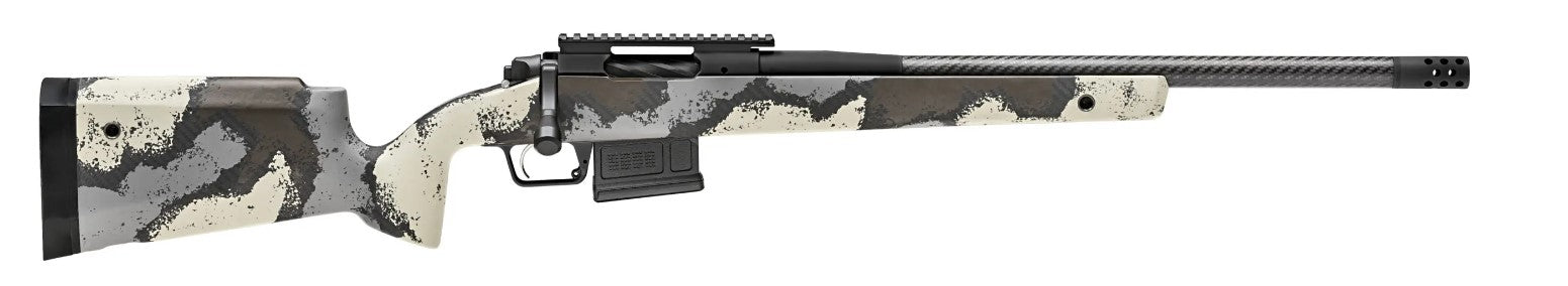 Springfield Armory 2020 WayPoint 6.5 Creedmoor 5+1 22" Ridgeline Camo Carbon Fiber M-LOK Stock, Desert Verde Cerakote, Right Hand (BAW92265CMCFD)