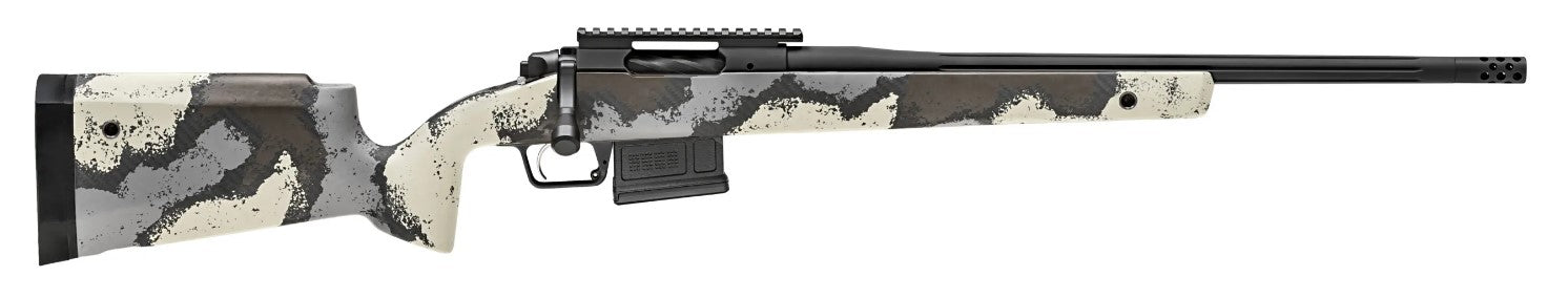 Springfield Armory Model 2020 WayPoint 6mm Creedmoor 5+1 Cap, 20" Desert Verde Cerakote, Ridgeline Camo Carbon Fiber M-LOK Stock, Right Hand
