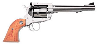 Ruger Blackhawk 357 Mag 6-Shot Revolver, 6.5in Stainless Barrel, Hardwood Grip