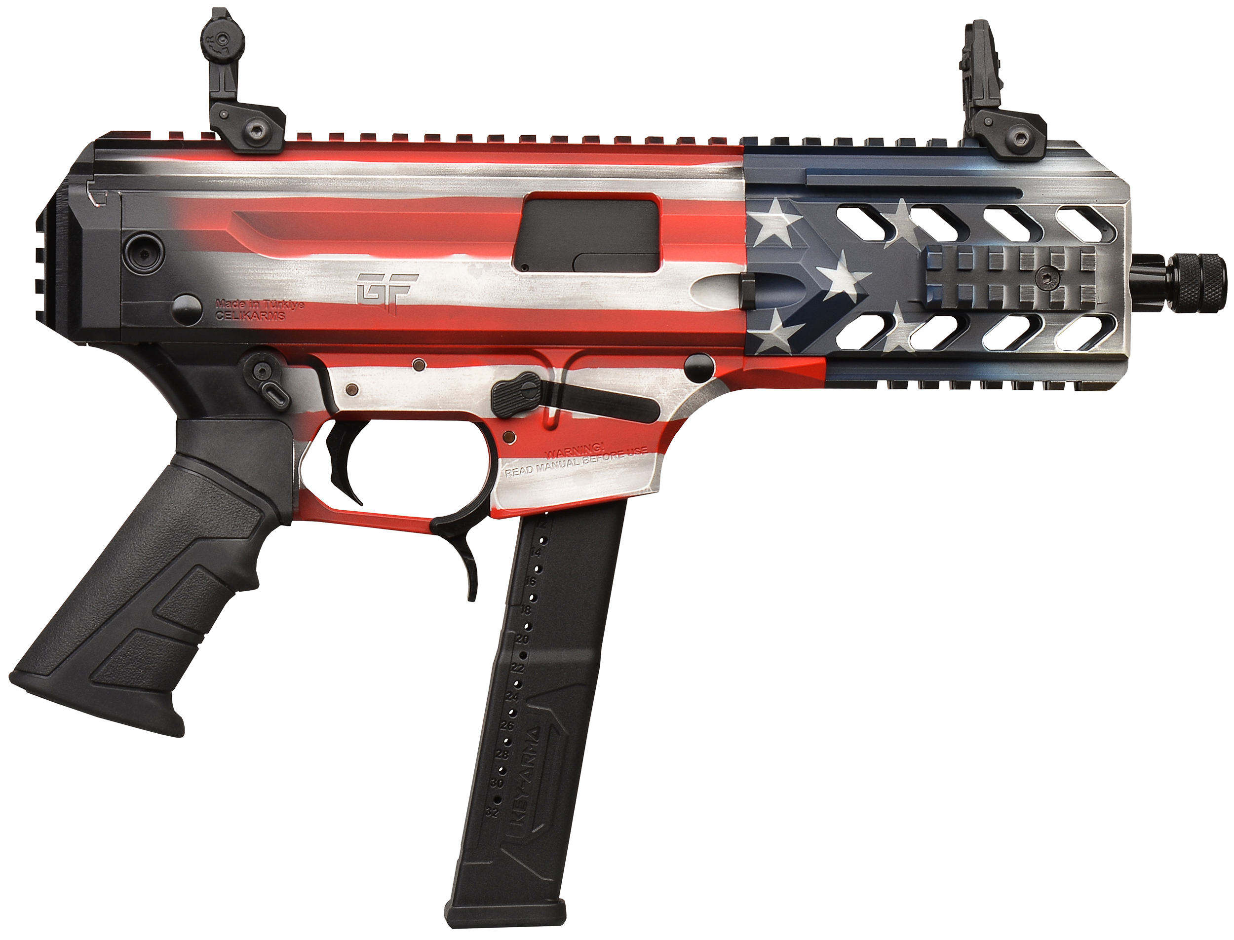 Gforce Arms BLADE6USA Blade6 9x19 33+1 6"