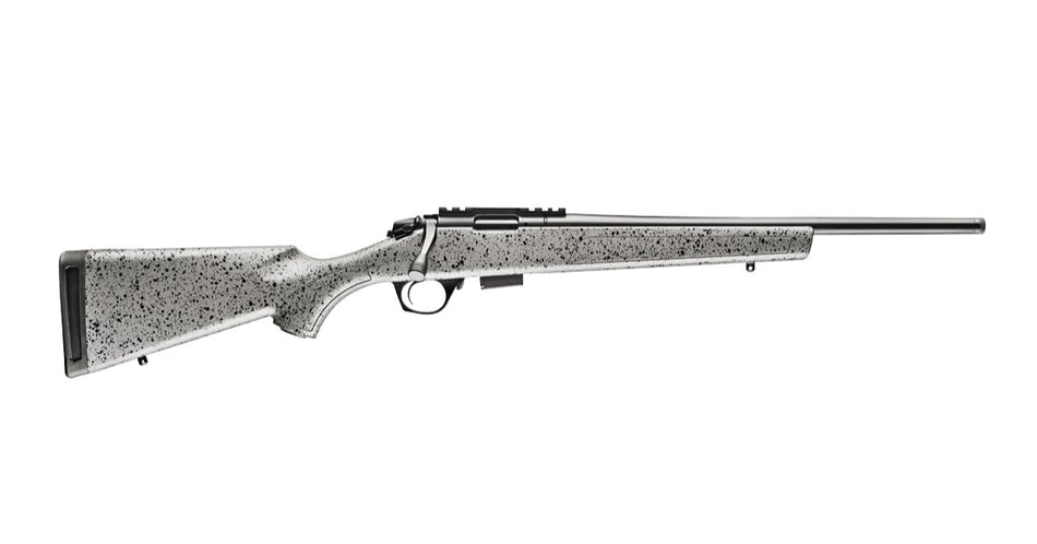 Bergara BMR 17 HMR Bolt-Action Rifle, 20" Threaded Barrel, Gray/Black Speckled Synthetic Stock
