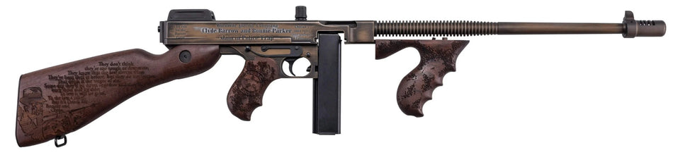 Thompson T150DC6 1927A-1 Bonnie & Clyde Edition .45 Cal Carbine, 50+1, 18" Finned Barrel