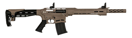 Citadel CBOSS2512FDE Boss25 12 Gauge Semi-Auto 3" 5+1 18.75" Black Steel Threaded Barrel, Flat Dark Earth Picatinny Rail Aluminum Receiver, Picatinny Handguards, Black Adj Cheek Riser Synthetic Stock