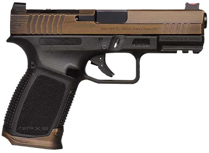 Gforce Arms GFRPX3C9BT Exodus 9mm Luger Pistol 15+1 4.02in Bronze/Black Cerakote