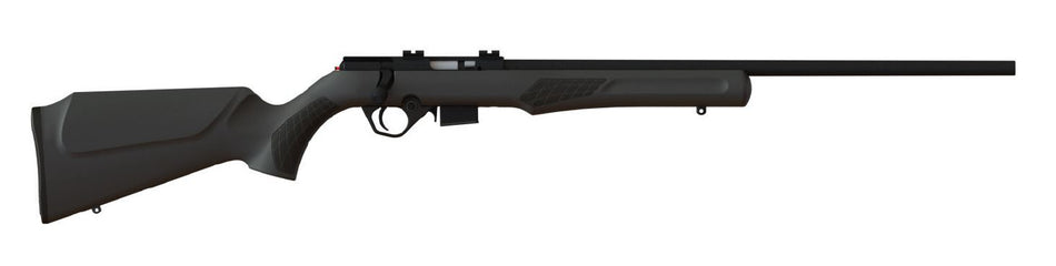 Rossi RB17 Full-Size .17 HMR Rifle, 21" Free-Floating Barrel, 5+1 Capacity, Matte Black Stainless Receiver, Fixed Monte Carlo Stock