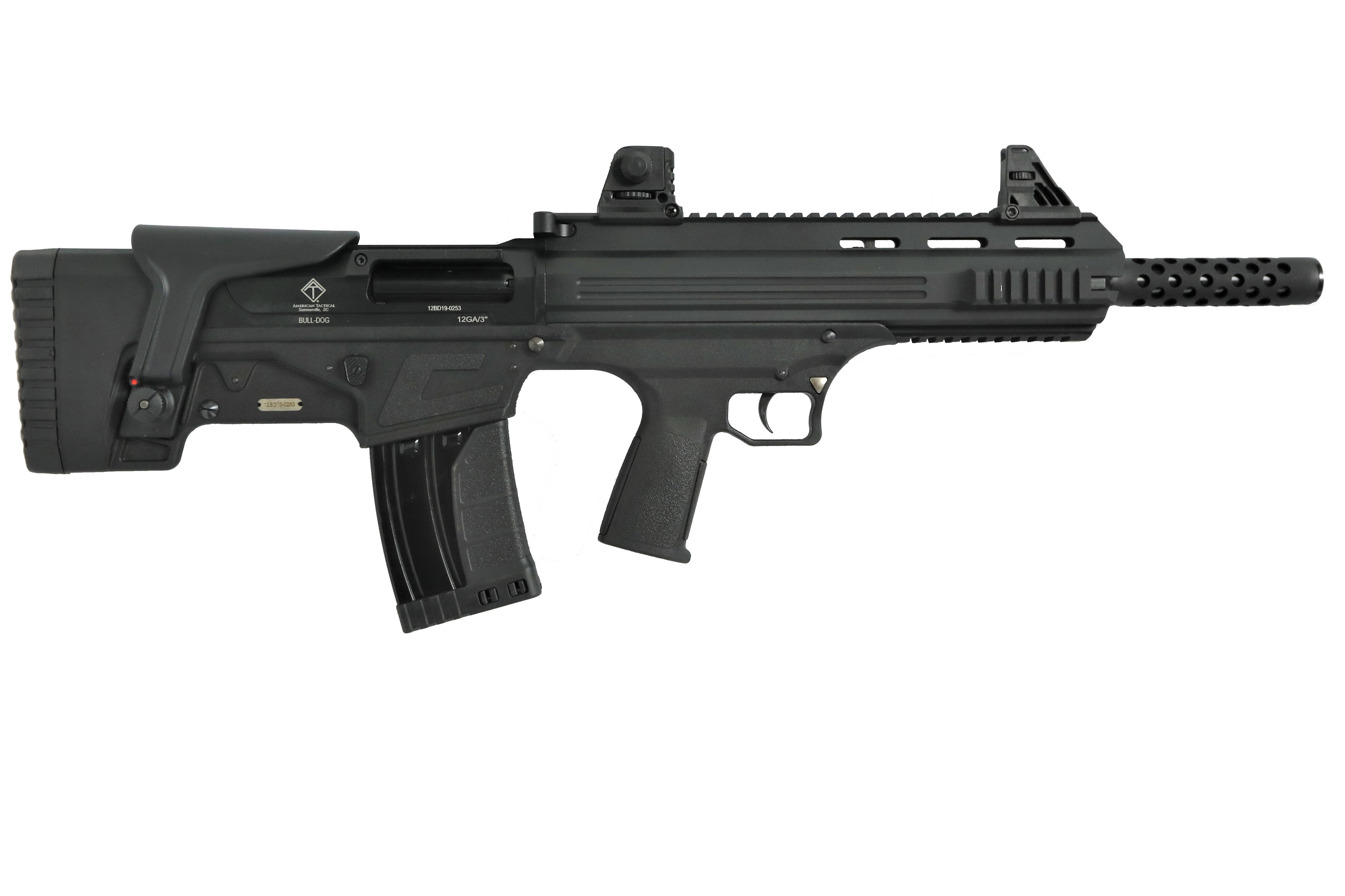 ATI Bulldog ATIG20BDB Bullpup Shotgun, 20 Gauge, 3in Chamber, 16in Barrel, 5+1 Capacity, Black Finish