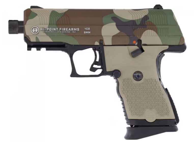 Hi-Point C9 9mm M81 Camo Striker-Fired Pistol 10+1 3.93" Threaded Barrel