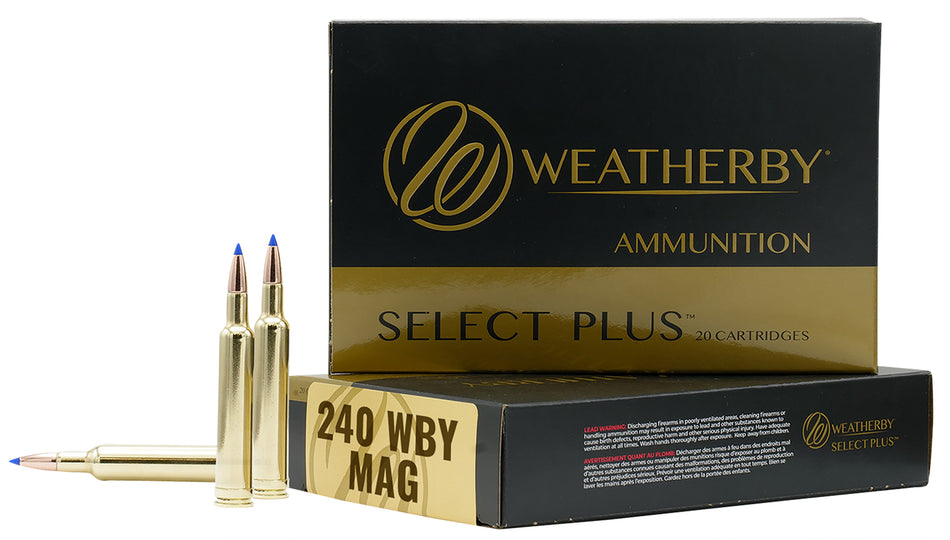 Weatherby .240 Weatherby Mag B24080TTSX Select Plus Barnes Tipped TSX Lead Free 80 Grain