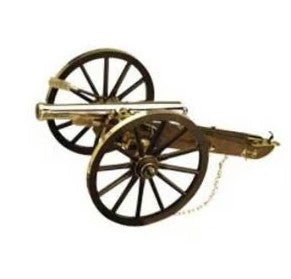 Napoleon III Gold Miniature Cannon Collectible