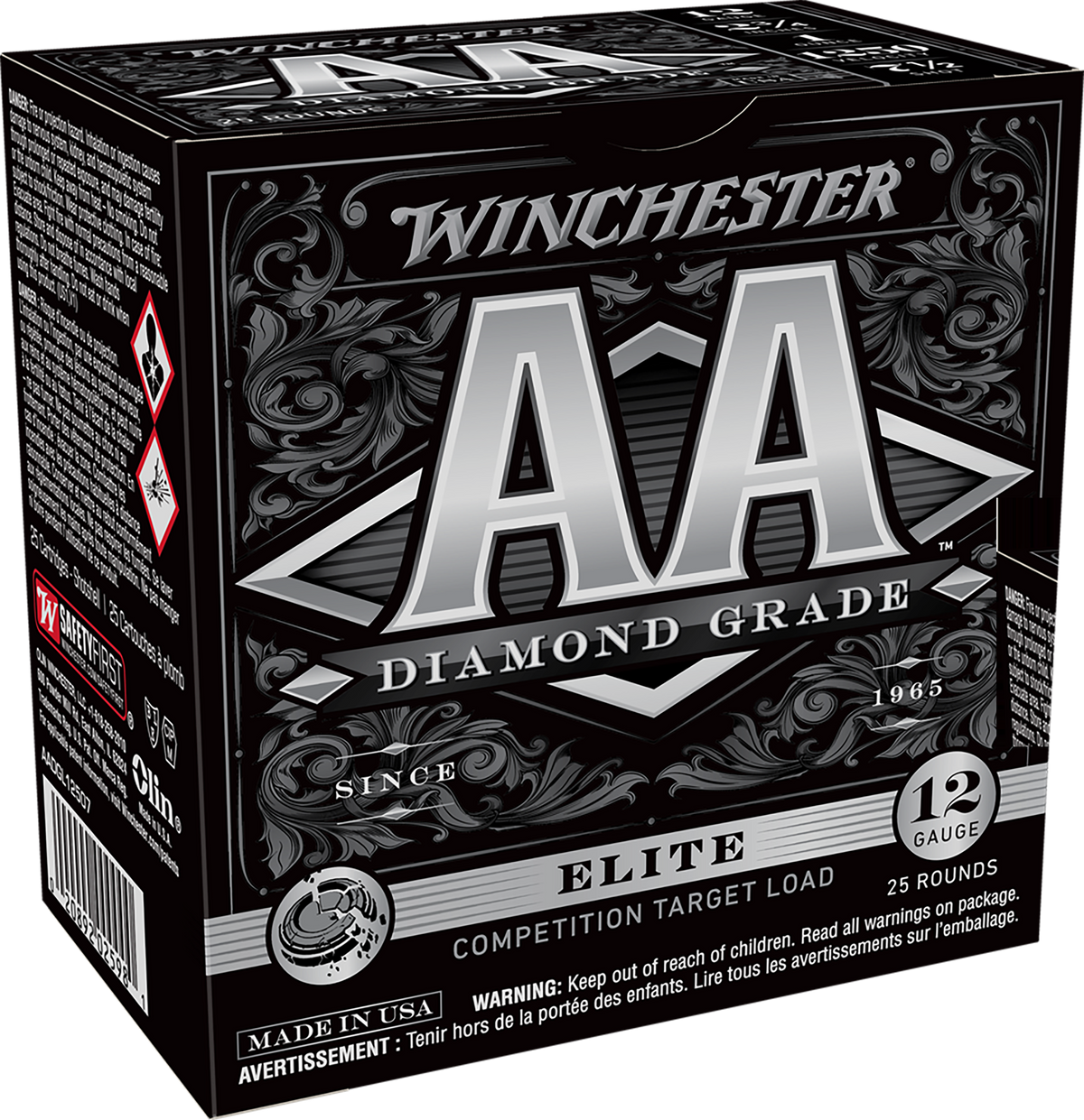 Winchester 12 Gauge AADGL12507 AA Diamond Grade 2.75" 1oz 7.5 Shot 1250 FPS