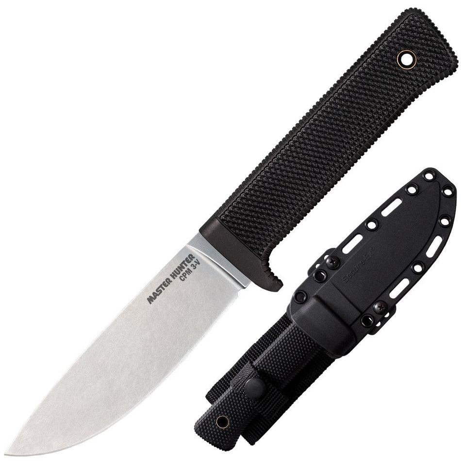 Cold Steel Master Hunter 4.5-Inch Stonewash Fixed Blade Hunting Knife