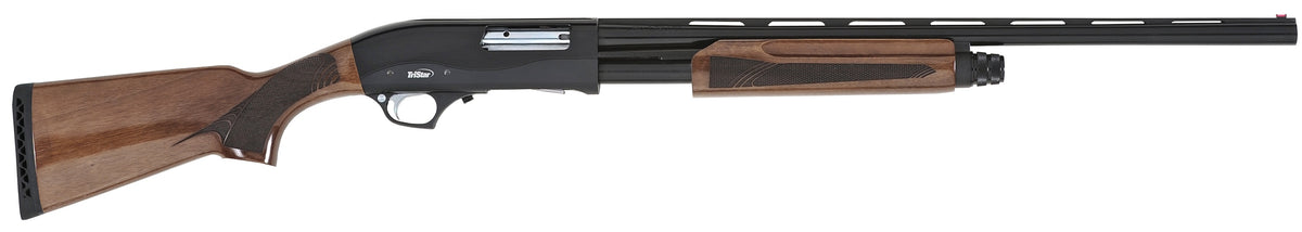 TriStar 23143 Cobra III Compact .410 Bore Pump Shotgun, 3" Chamber, 24" Vent Rib Barrel, Walnut Stock, Right Hand