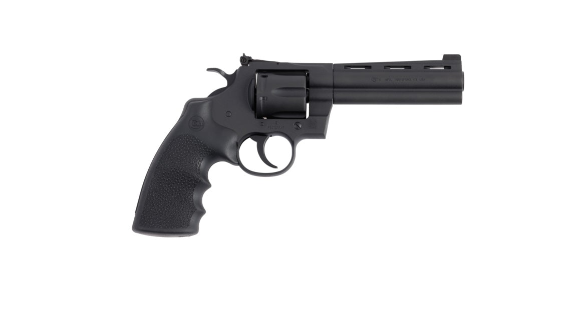 Colt Python .357 Mag/.38 Special 5" Matte Blued Carbon Steel 6-Shot Revolver with Rubber Grip