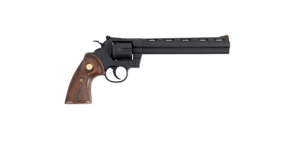 Colt Python PYTHONBM8WTS .357 Mag/.38 Special 6-Shot 8" Matte Blued Vent Rib Revolver with Wood Grip