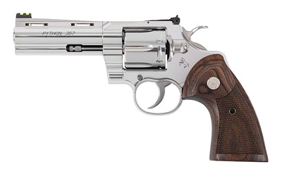 Colt Python Target .357 Mag/.38 Special Revolver, 6-Shot, 6" Stainless Barrel, Walnut Grip