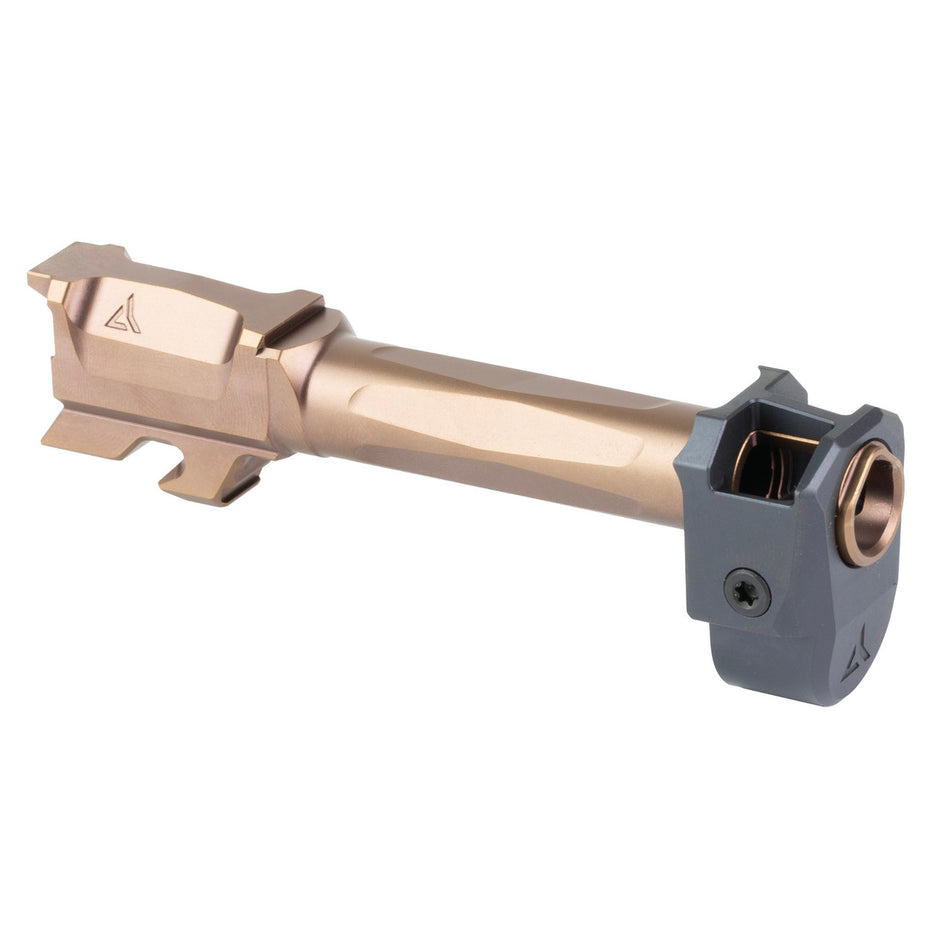 Radian Weapons R0843 Ramjet Barrel & Afterburner Combo for Glock 43 9mm Luger, Bronze Stainless Steel