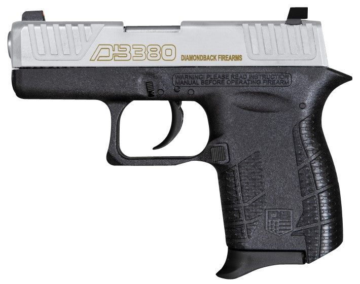 Diamondback DB380 Gen4 Micro-Compact .380 ACP 6+1, Nickel Boron Slide, Black Frame