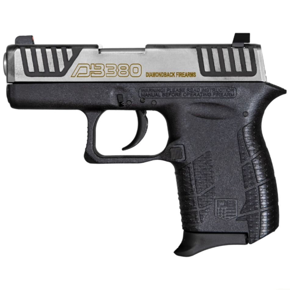 Diamondback DB380 Gen4 Micro-Compact .380 ACP 6+1, Stainless Slide, Mint Frame