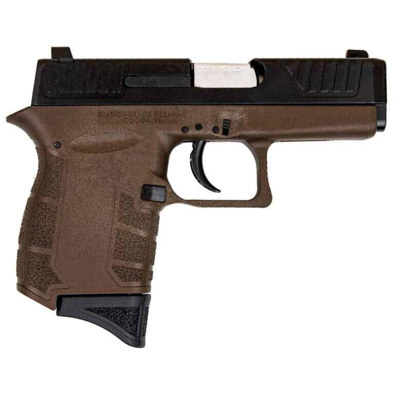 Diamondback DB0200P071 DB9 Gen4 Micro-Compact Frame 9mm Luger 6+1, 3.10" Stainless Steel Barrel, Black Nitride Serrated Stainless Steel Slide, Midnight Bronze Polymer Frame & Grip