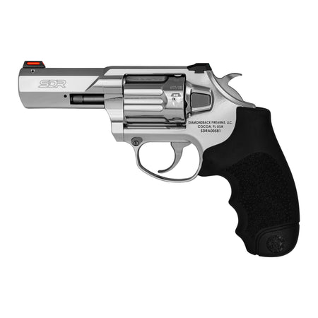 Diamondback DB0700S703 SDR .357 Mag/.38 Special +P 6-Shot 3" Revolver, Polished Stainless Barrel, Cylinder & Frame, Black Hogue Grip, Exposed Hammer