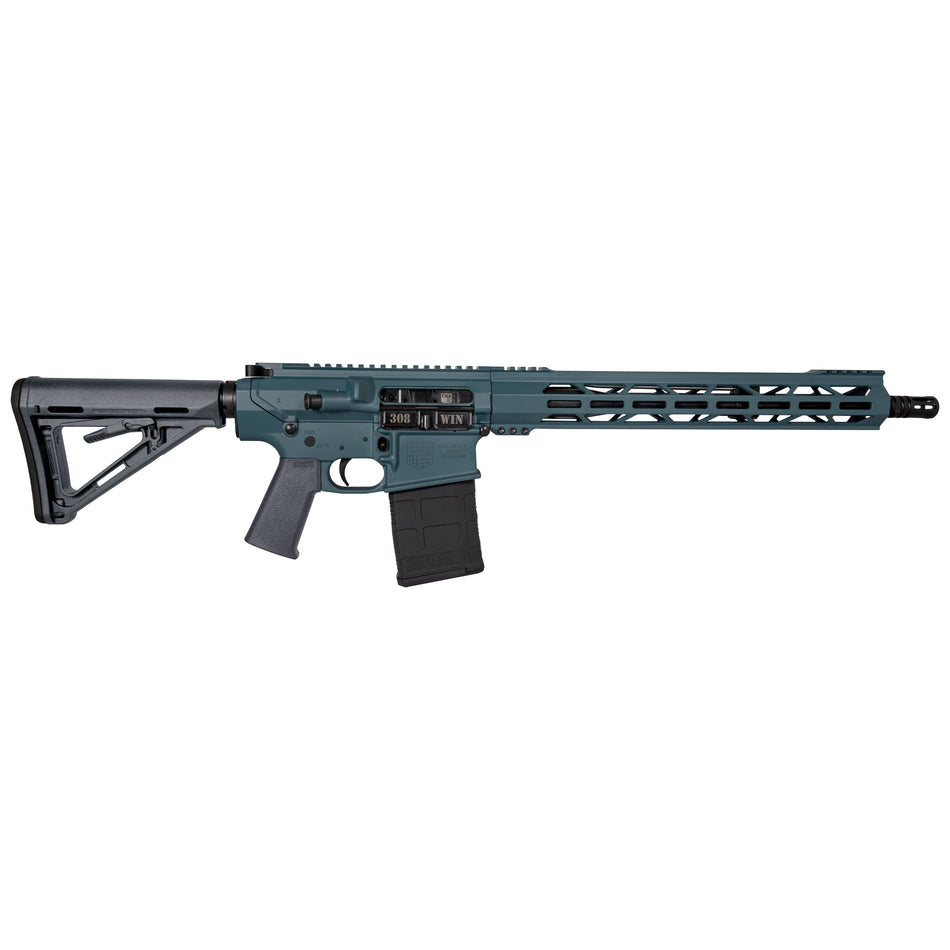 Diamondback DB10 .308 Win 16" Rifle, Jesse James Civil Defense Blue, 15" M-LOK Handguard, 20+1 Capacity