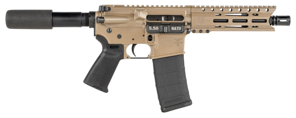 Diamondback DB15 AR Pistol 5.56 7" Heavy Barrel FDE Stock Magpul Grip