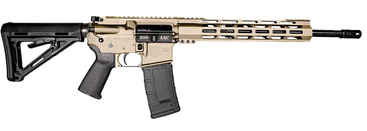Diamondback DB15 300 AAC Blackout 30+1 16in Rifle, FDE Cerakote, M-LOK Handguard, Magpul MOE Grip