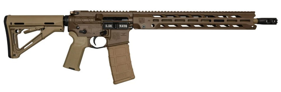 Diamondback DB15 5.56 NATO 30-Round Rifle, Flat Dark Earth Cerakote 7075-T6 Receiver & Magpul MOE K2 FDE Grip