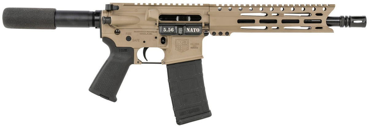 Diamondback DB15 5.56 AR Pistol 10" FDE Picatinny Rail M-LOK