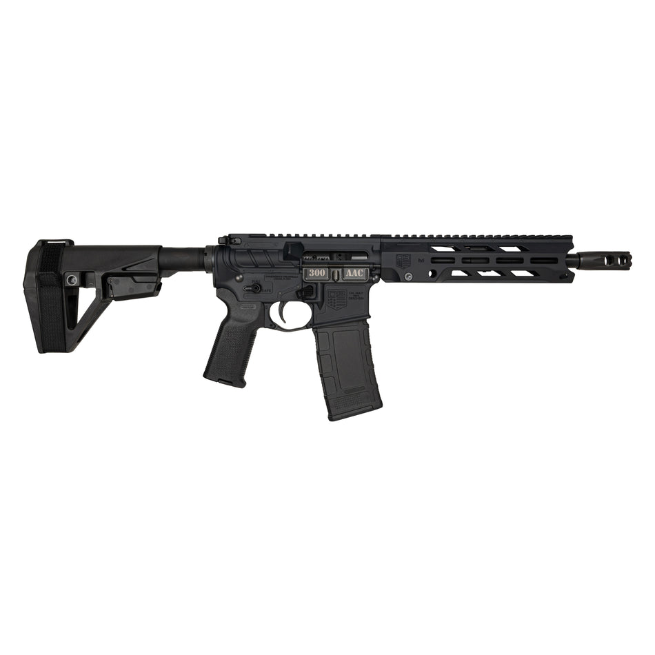 Diamondback DB15 .300 Blackout Pistol, 10-Inch Barrel, 30-Round, Black with Brace