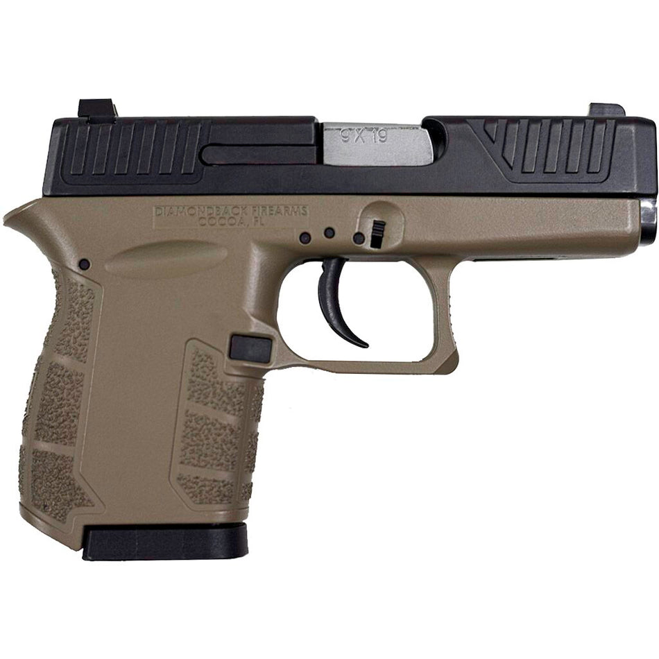 Diamondback DB9 Gen4 Micro-Compact 9mm 6+1 FDE Polymer Frame Pistol