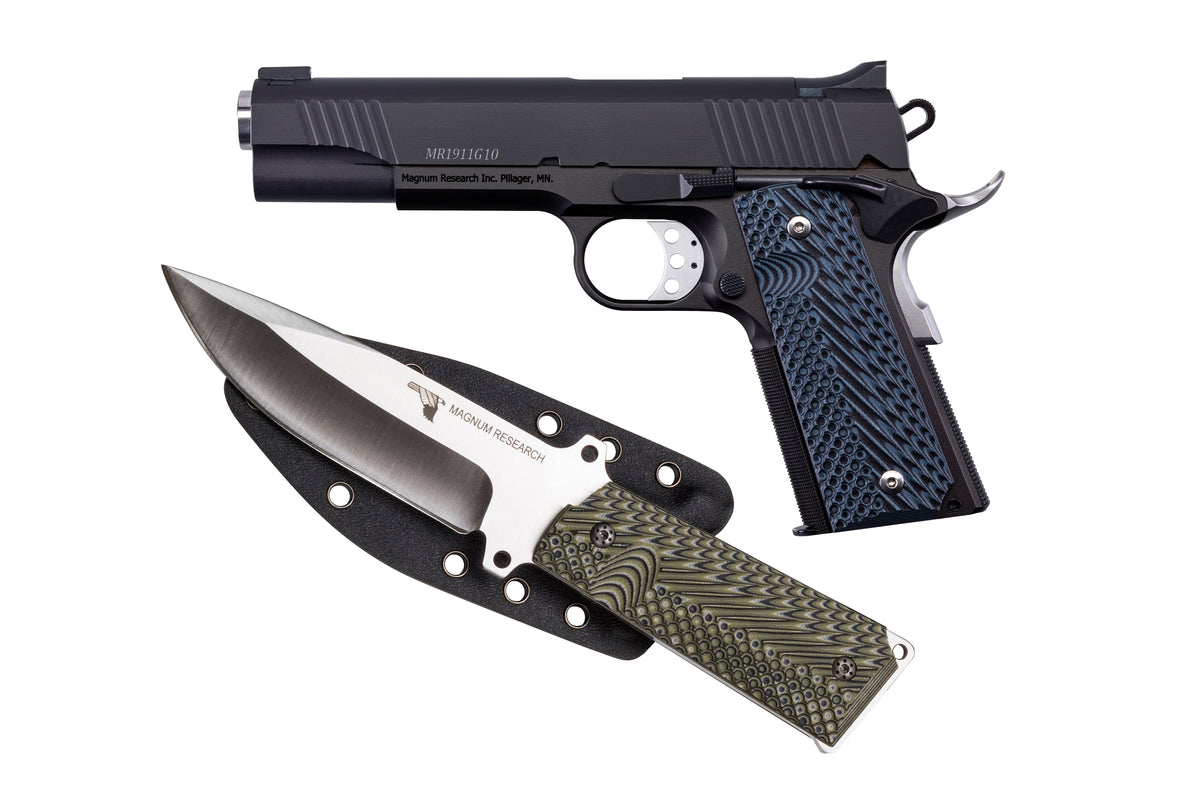 DE 1911 10MM 5" BLK W/KNIFE #