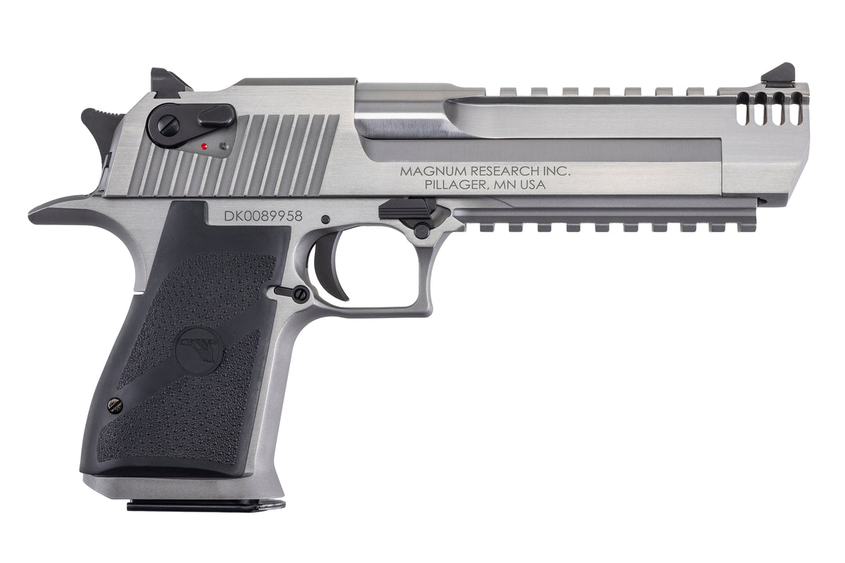 Magnum Research Desert Eagle Mark XIX .357 Mag 6" Stainless Pistol, 9+1, Picatinny Rail, Weaver Top Mount