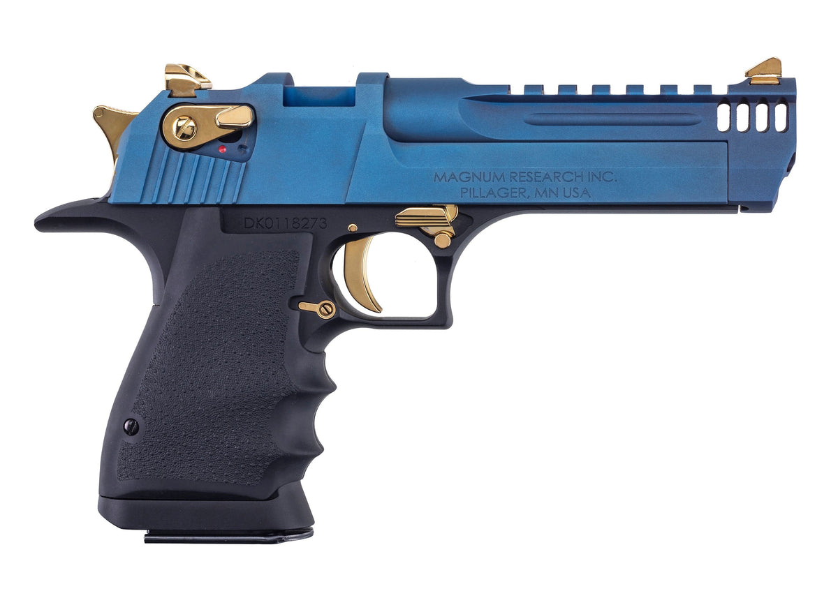 Desert Eagle L5 .50 AE Pistol, 5" Barrel, Carbo Blue/Gold Finish