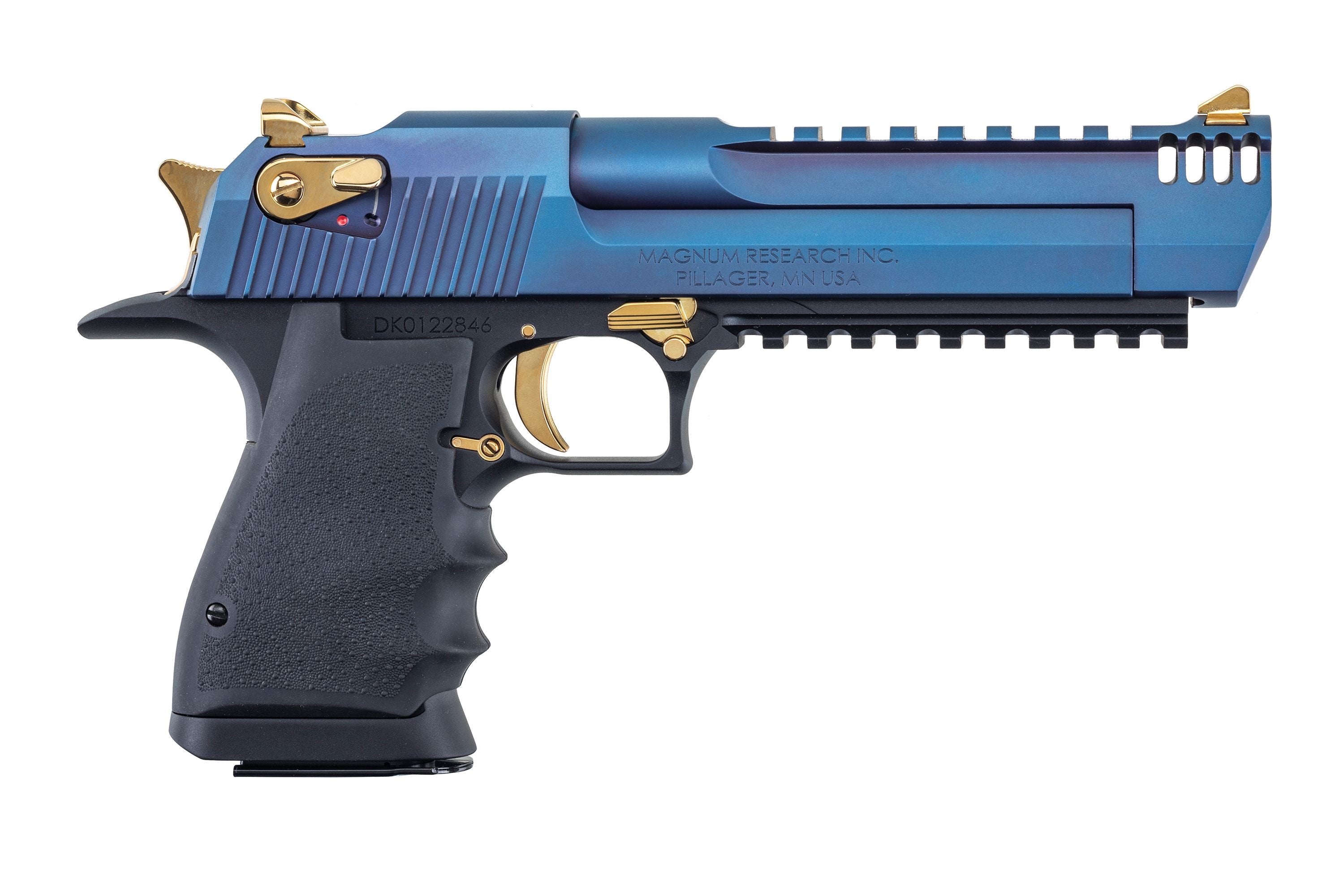 Desert Eagle L6 .50 AE Pistol, 6" Barrel, Carbo Blue/Gold Finish