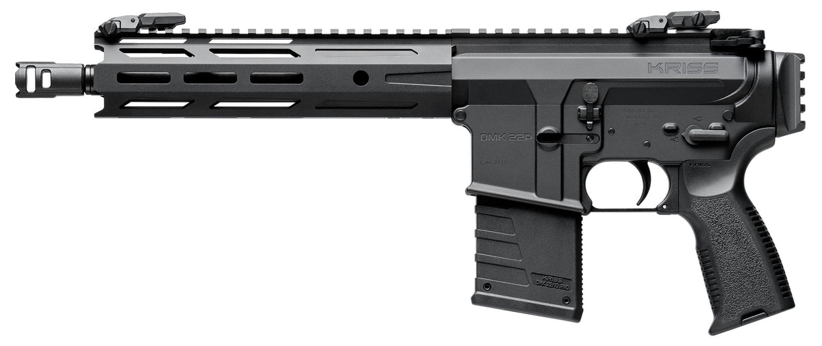 Kriss USA DM22P26BL10 DMK22P 22 LR 10+1 10.50" Black Threaded Barrel, Matte Black Picatinny Rail Receiver, Picatinny Rail Rear, Black Polymer Grip